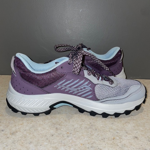Saucony Women's Excursion TR15 Trail Running Shoe Athletic Tennis Alloy Mauve - Picture 7 of 13